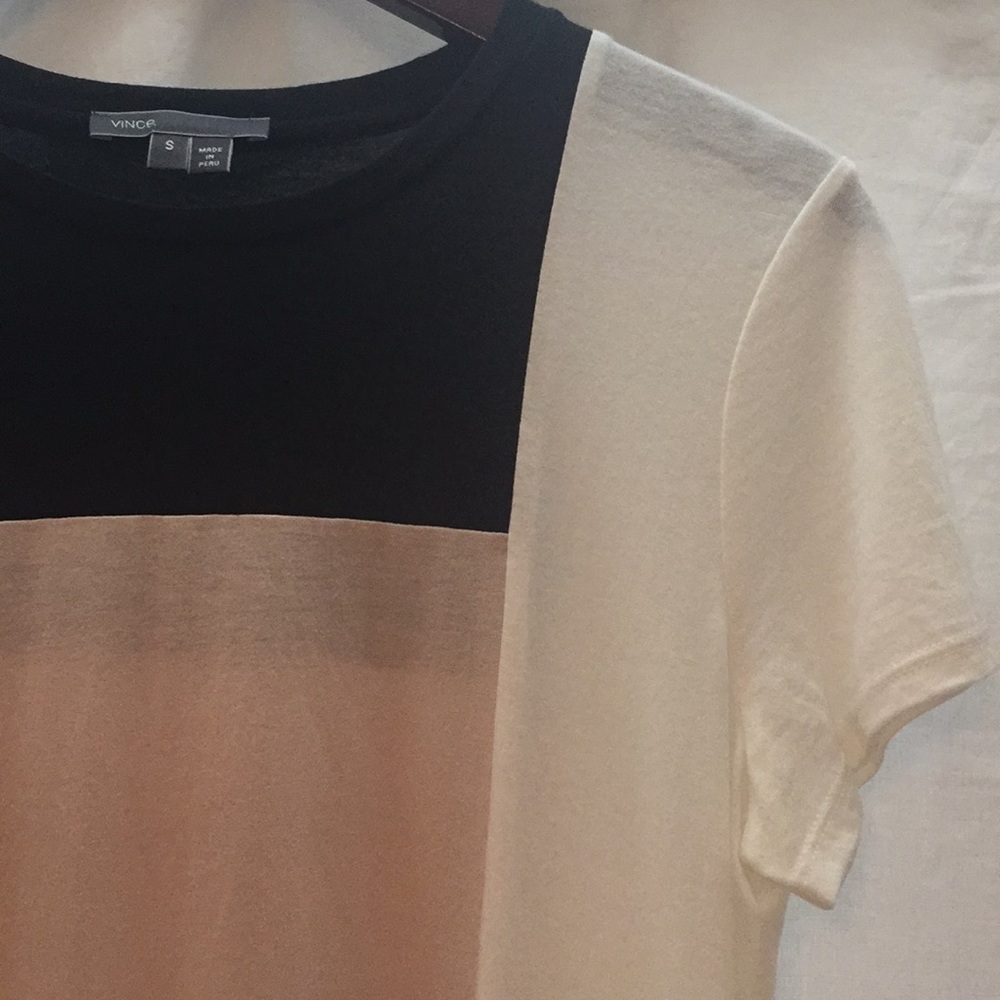 Vince Color-Block Tee Size Small - image 2